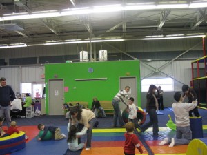 boys/girls restrooms in play area